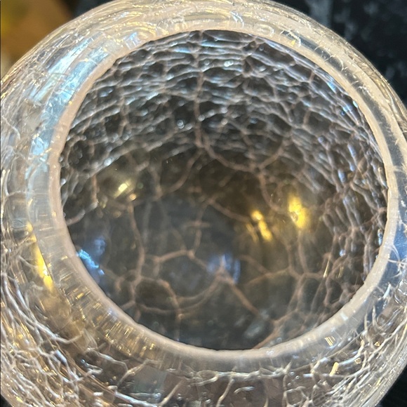 Crackle Glass Pink Vase - Picture 5 of 5